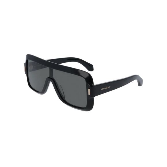 NEW!! Salvatore Ferragamo SF2061SE 001 Bold Shield Sunglasses in Black Authentic main image 6